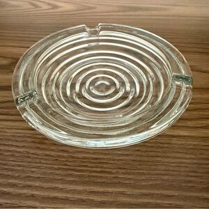 Anchor Hocking Clear Glass Ashtray - Manhatten